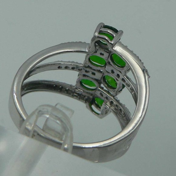Sz 10 Genuine Chrome Diopside Ring NWOT - Picture 4 of 4